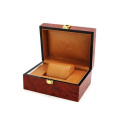 Luxury OEM Custom High Glossy Single Wooden Men Watch Boxes Packaging For Gift